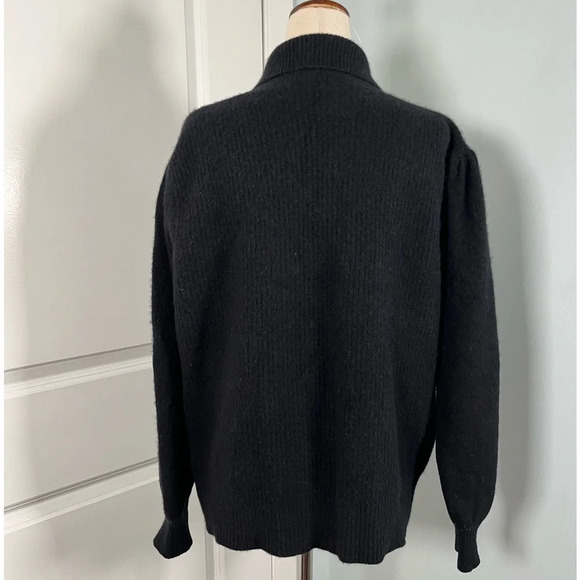 Richard and Company Vintage puff sleeves lambswool blend cardigan size M - Picture 9 of 10